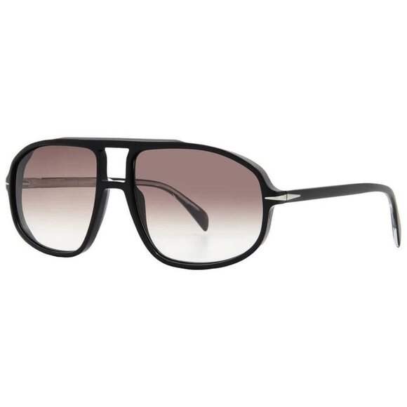 David Beckham Brown Gradient Pilot Unisex Sunglasses DB 1000/S 0807/HA - Picture 2 of 5
